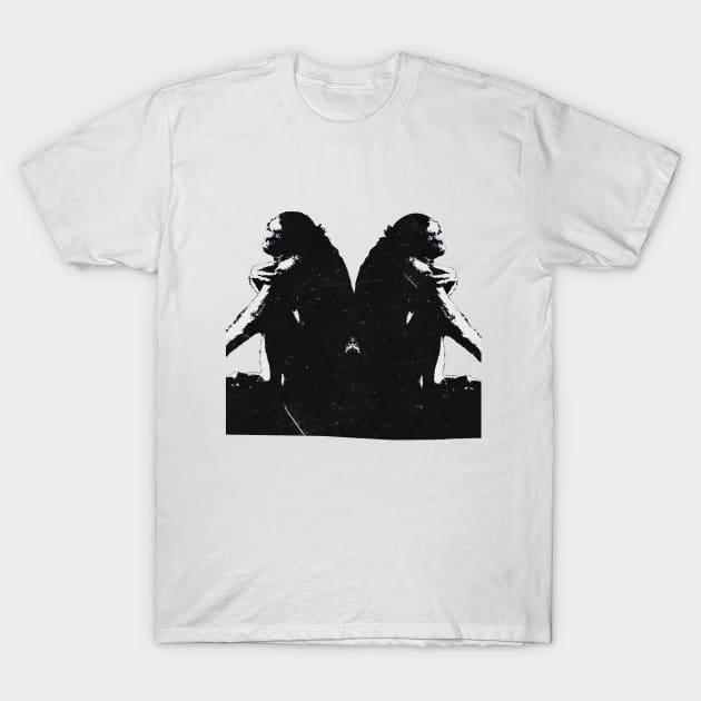 A Contemplative Chimpanzee T-Shirt by Calisi